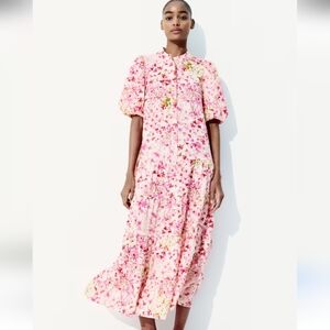 Charming H&M Pink Floral Dress
